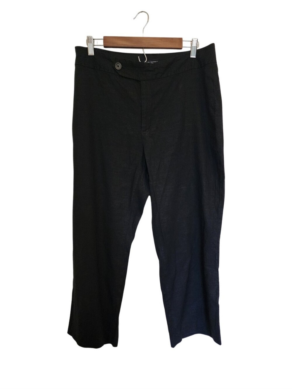 Banana Republic Camden Linen Blend Pants Women's Size 14 Plus Size Relaxed Fit